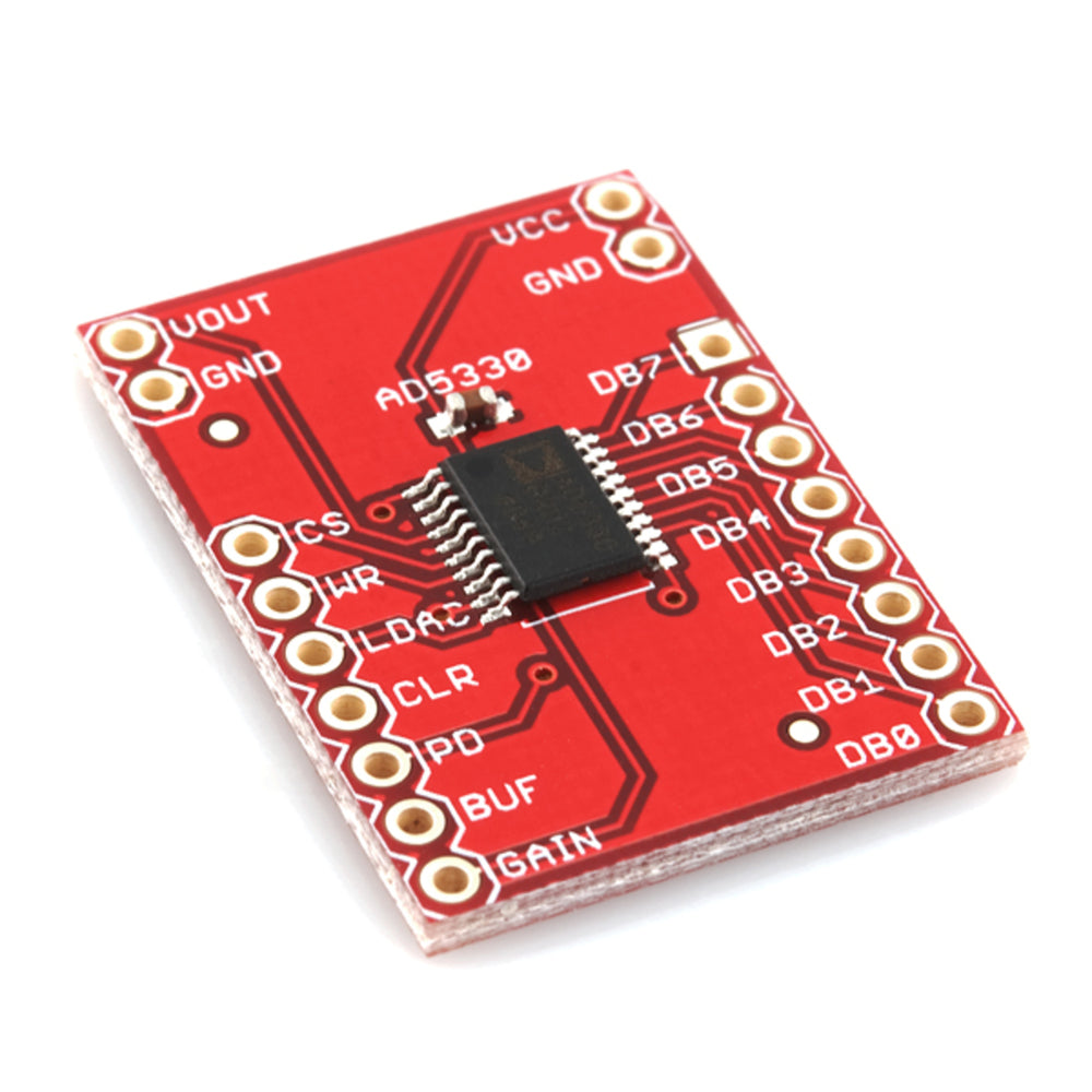 Breakout Board for AD5330 Parallel 8-Bit DAC