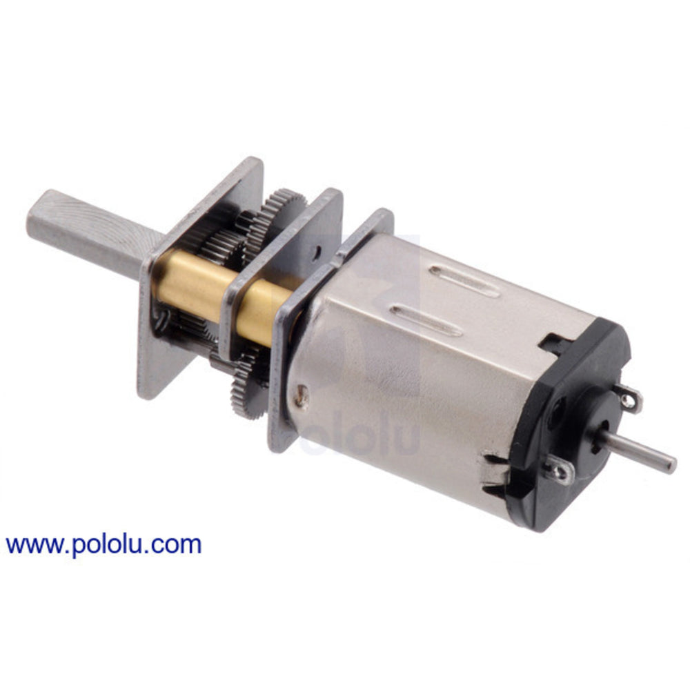 380:1 Micro Metal Gearmotor LP 6V with Extended Motor Shaft