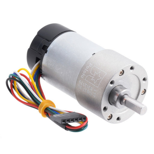 30:1 Metal Gearmotor 37Dx68L mm with 64 CPR Encoder (Helical Pinion)