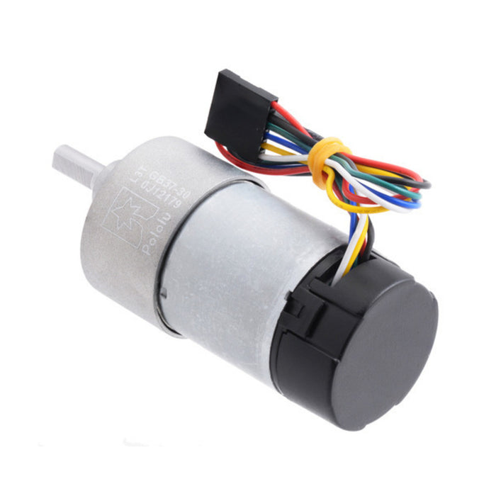 30:1 Metal Gearmotor 37Dx68L mm with 64 CPR Encoder (Helical Pinion)