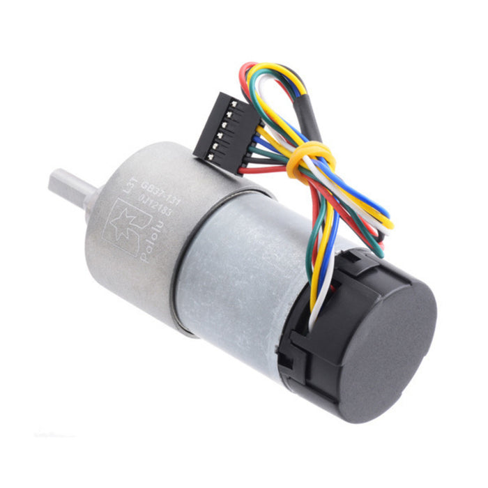 131:1 Metal Gearmotor 37Dx73L mm with 64 CPR Encoder (Helical Pinion)