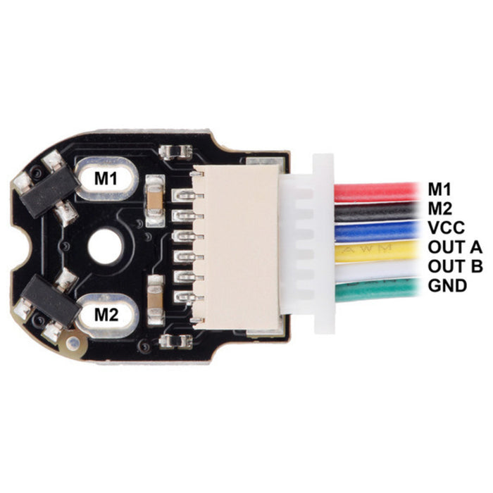 Magnetic Encoder Pair Kit with Side-Entry Connector for Micro Metal Gearmotors, 12 CPR, 2.7-18V