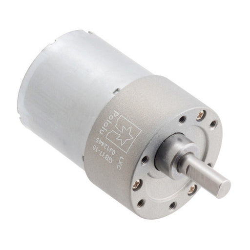 10:1 Metal Gearmotor 37Dx50L mm 12V (Helical Pinion)