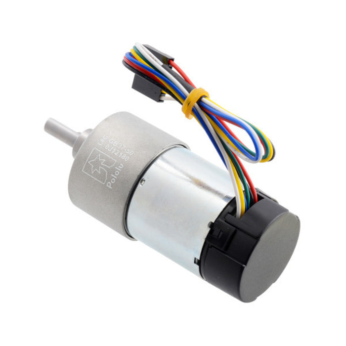 50:1 Metal Gearmotor 37Dx70L mm 24V with 64 CPR Encoder (Helical Pinion)