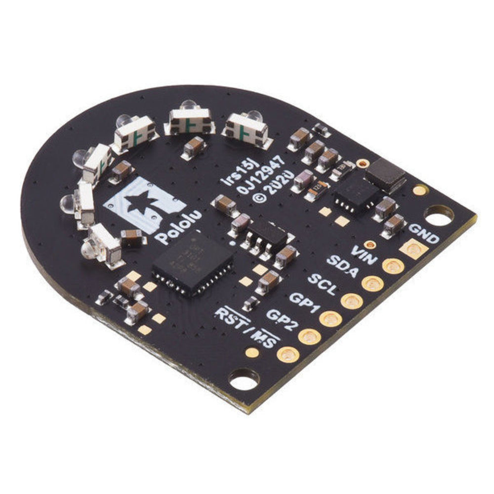 3-Channel Wide FOV Time-of-Flight Distance Sensor Using OPT3101 (No Headers)