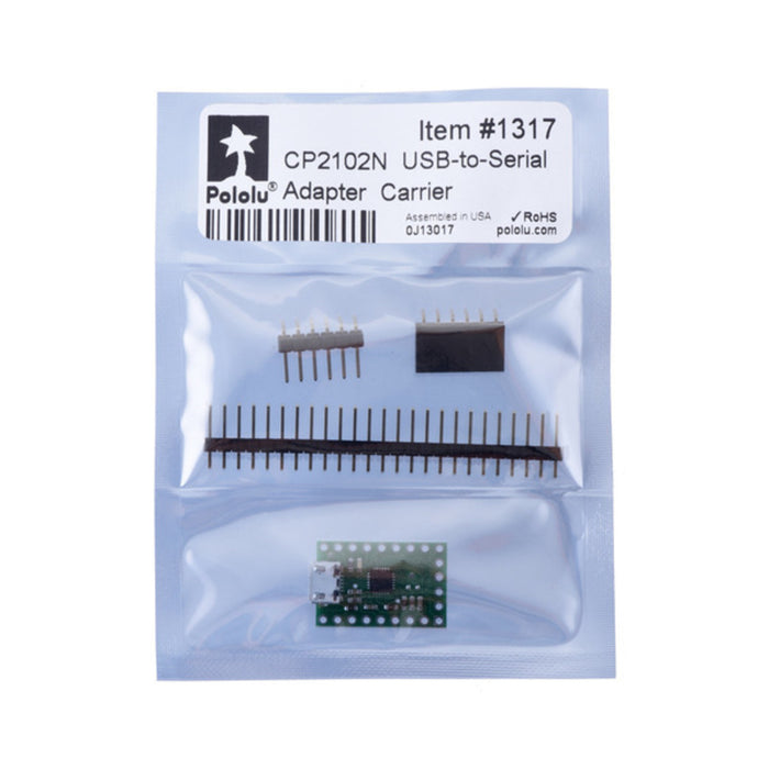 CP2102N USB-to-Serial Adapter Carrier