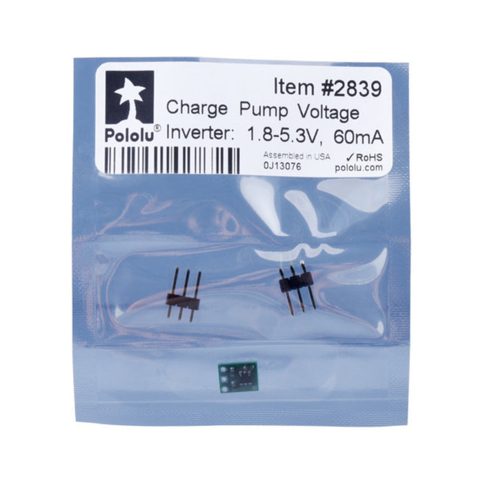 Charge Pump Voltage Inverter: 1.8-5.3V, 60mA