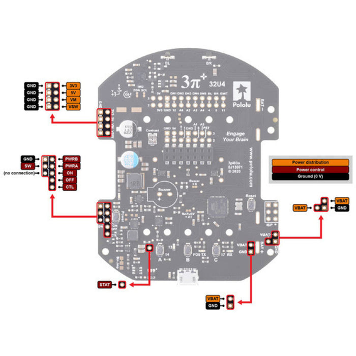 3pi+ 32U4 Control Board