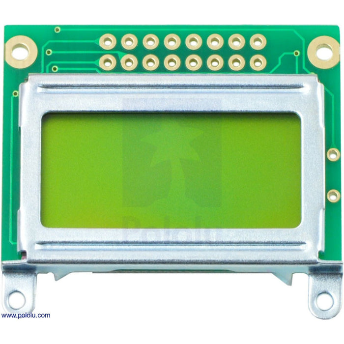 8x2 Character LCD - Silver Bezel (Parallel Interface)