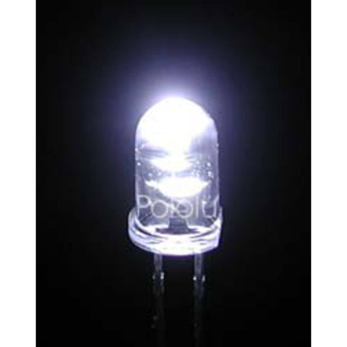 White LED (pair) T1 3/4 5000 mcd