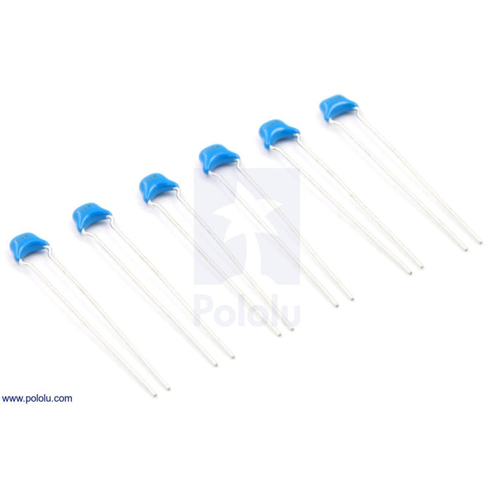 Ceramic Capacitor 6-Pack 0.1uF 50V