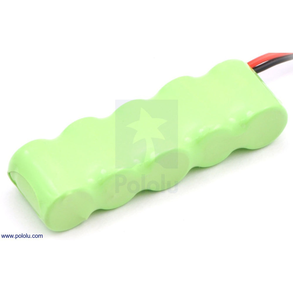 Rechargeable NiMH Battery Pack: 6.0 V, 150 mAh, 5x1 1/3-AAA Cells