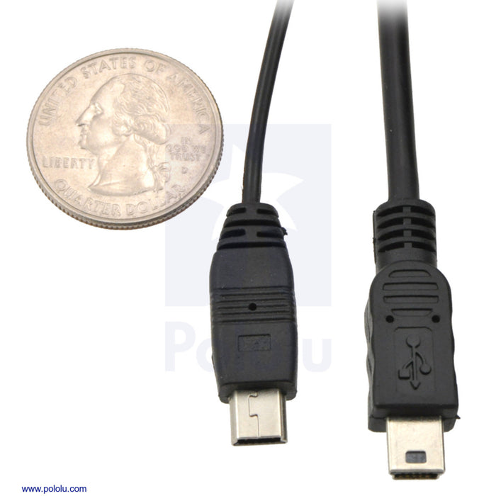 USB Cable A to Mini-B, 5 ft