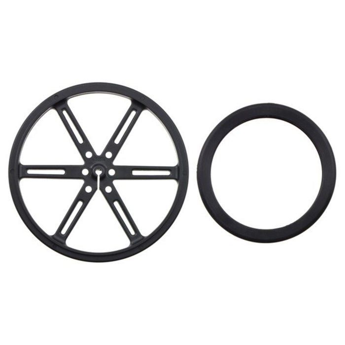 Silicone Tire Pair for 80×10mm/90×10mm Pololu Wheels