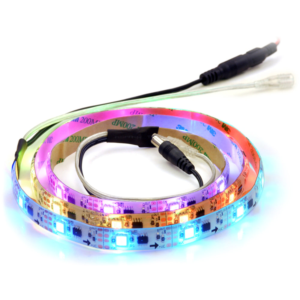 Addressable RGB 30-LED Strip, 5V, 1m, (Low-Speed TM1804)