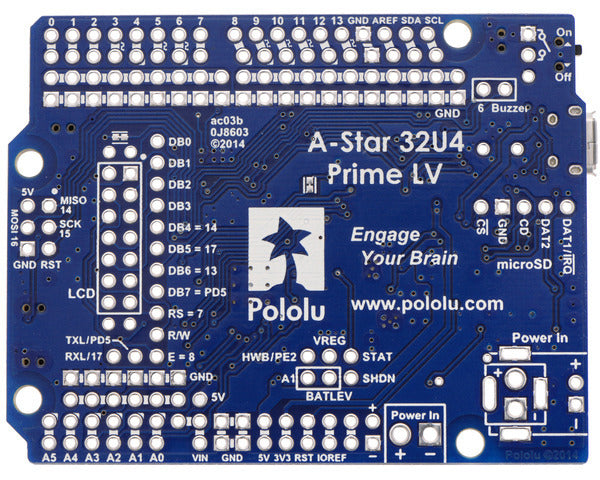 A-Star 32U4 Prime LV (SMT Components Only)