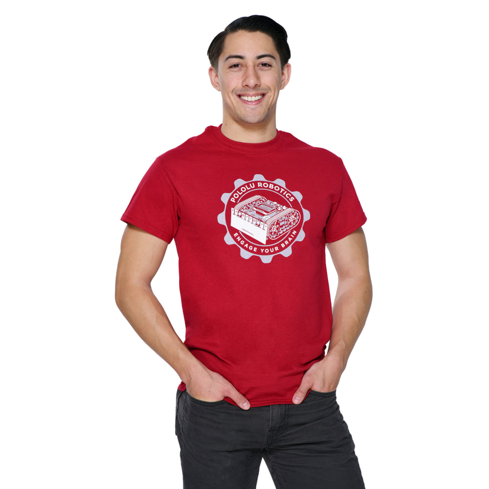 Pololu Zumo T-Shirt: Cardinal Red, Adult XXXL