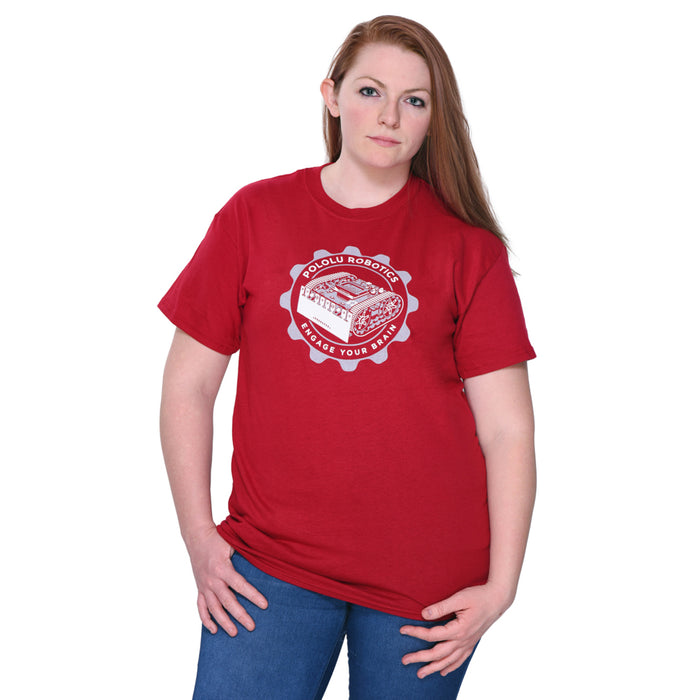 Pololu Zumo T-Shirt: Cardinal Red, Youth XS