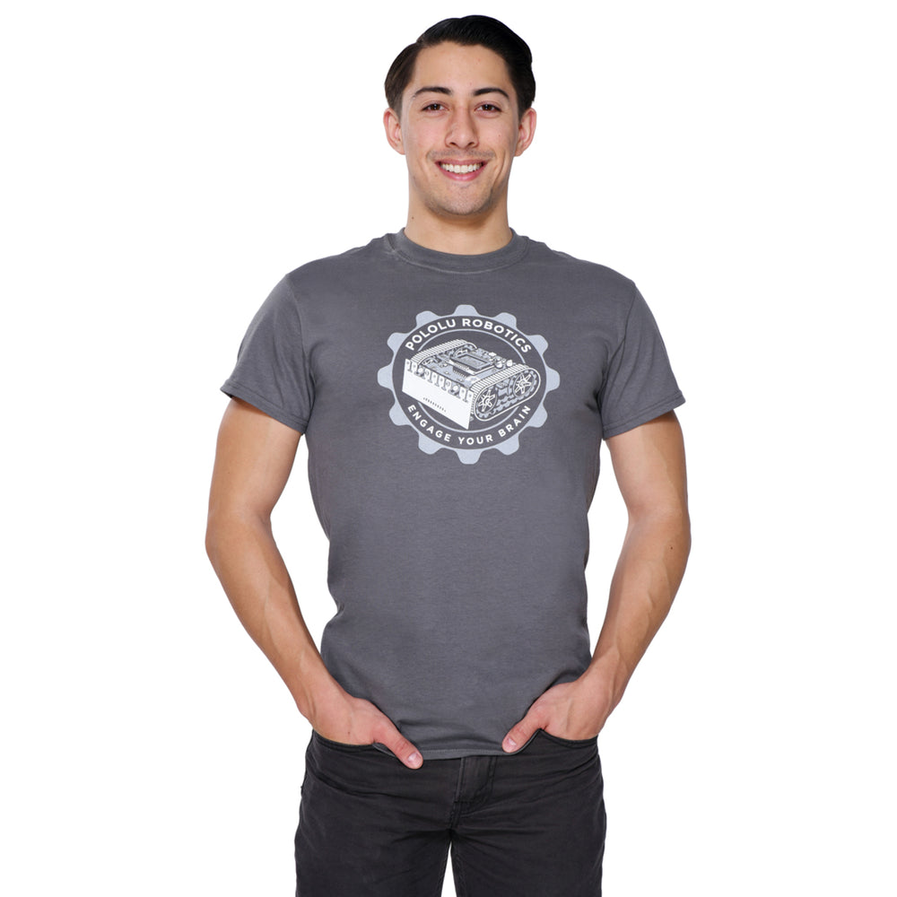 Pololu Zumo T-Shirt: Charcoal Gray, Adult XXL