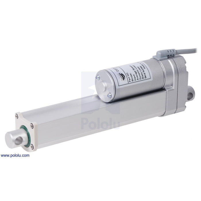 Glideforce MD122006 Medium-Duty Linear Actuator: 100kgf, 6" Stroke, 0.58"/s, 12V