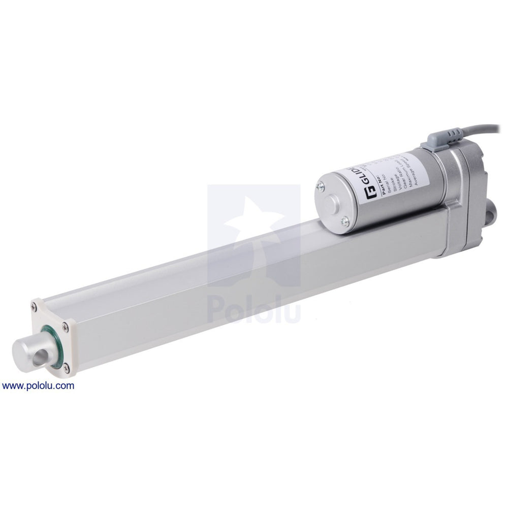 Glideforce MD122010 Medium-Duty Linear Actuator: 100kgf, 10" Stroke, 0.58"/s, 12V