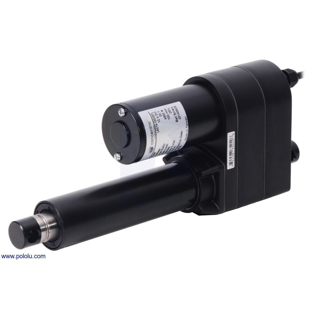 Glideforce LACT4-500AL Industrial-Duty Linear Actuator with Acme Drive: 250kgf, 4" Stroke, 0.66"/s, 12V