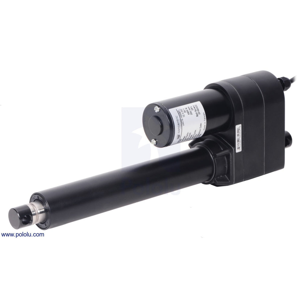 Glideforce LACT8-500APL Industrial-Duty Linear Actuator with Acme Drive and Feedback: 250kgf, 8" Stroke, 0.66"/s, 12V