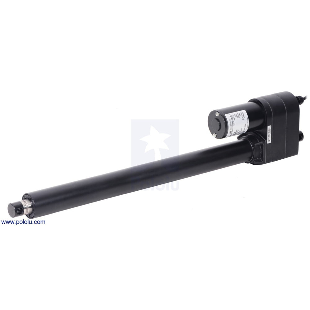 Glideforce LACT18-1000BL Industrial-Duty Linear Actuator with Ball Screw Drive: 450kgf, 18" Stroke, 0.66"/s, 12V