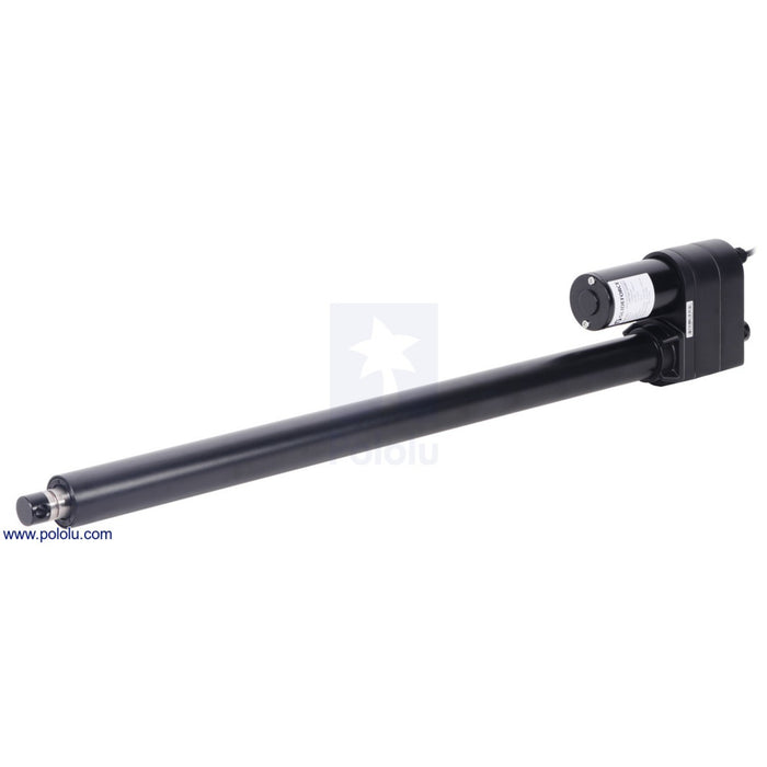 Glideforce LACT24-1000BL Industrial-Duty Linear Actuator with Ball Screw Drive: 450kgf, 24" Stroke, 0.66"/s, 12V