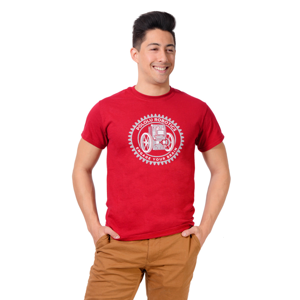 Pololu Balboa T-Shirt: Cardinal Red, Adult S