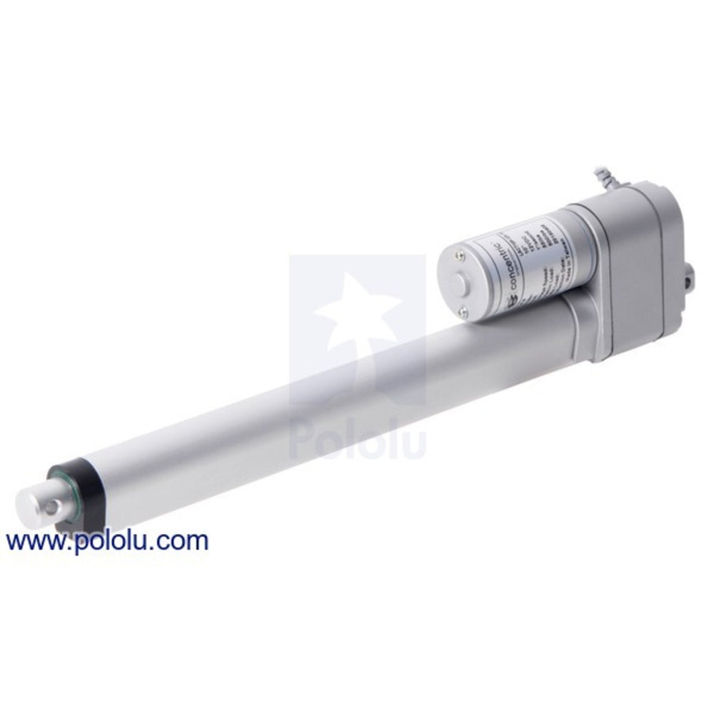 Glideforce LACT10P-12V-05 Light-Duty Linear Actuator with Feedback: 25kgf, 10" Stroke (9.8" Usable), 1.7"/s, 12V