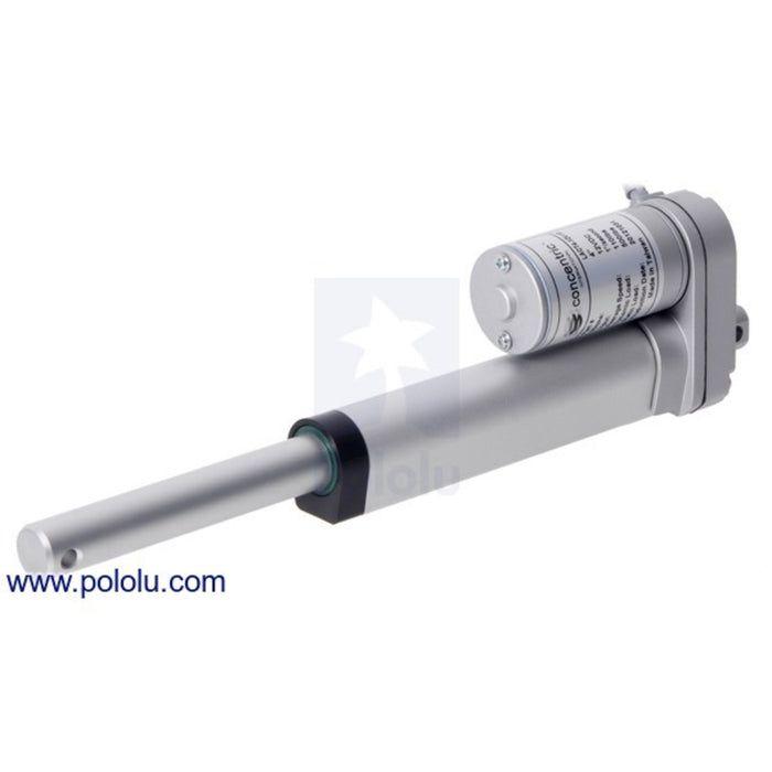 Glideforce LACT10P-12V-05 Light-Duty Linear Actuator with Feedback: 25kgf, 10" Stroke (9.8" Usable), 1.7"/s, 12V