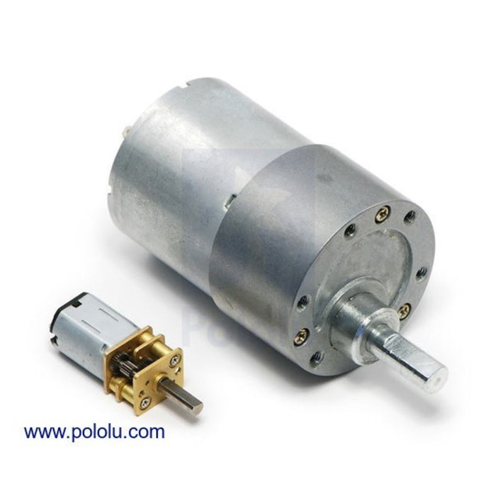 15:1 Micro Metal Gearmotor MP 6V with Extended Motor Shaft