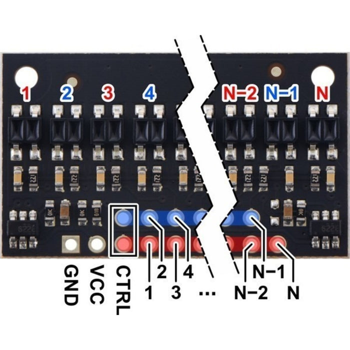 QTR-HD-11RC Reflectance Sensor Array: 11-Channel, 4mm Pitch, RC Output