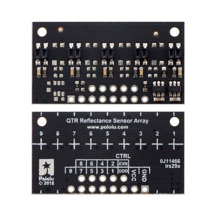 QTR-MD-05RC Reflectance Sensor Array: 5-Channel, 8mm Pitch, RC Output