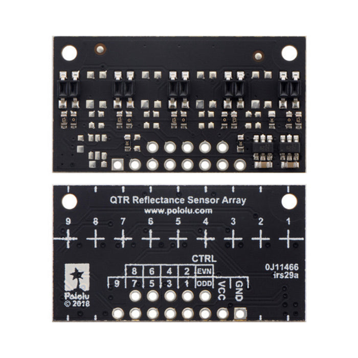 QTR-MD-05A Reflectance Sensor Array: 5-Channel, 8mm Pitch, Analog Output