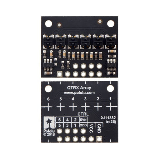 QTRX-HD-06RC Reflectance Sensor Array: 6-Channel, 4mm Pitch, RC Output, Low Current