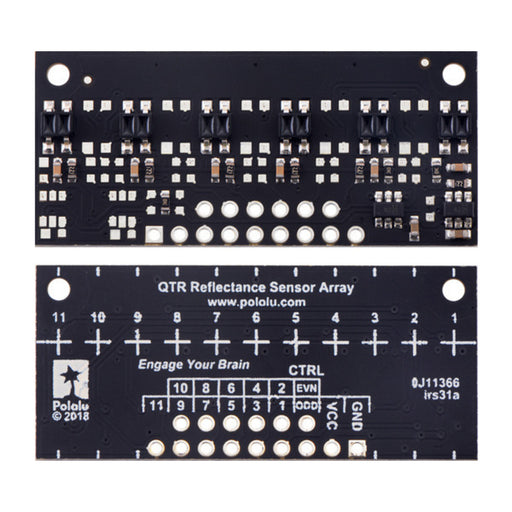 QTR-MD-06RC Reflectance Sensor Array: 6-Channel, 8mm Pitch, RC Output