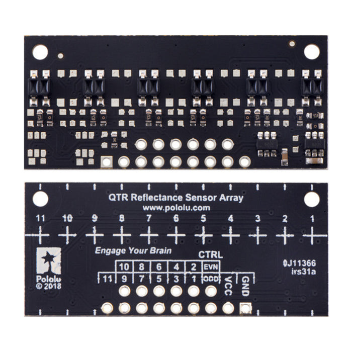 QTR-MD-06A Reflectance Sensor Array: 6-Channel, 8mm Pitch, Analog Output