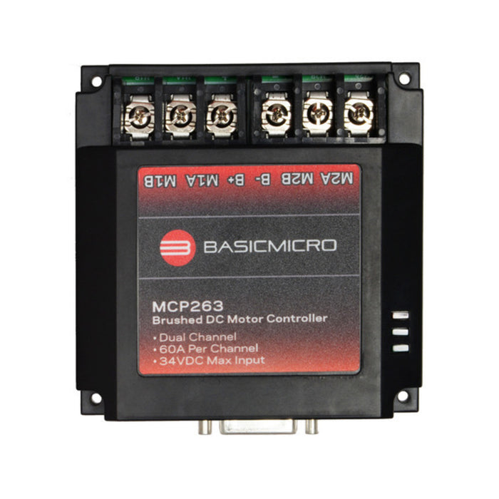 MCP263 Dual 60A, 34VDC Advanced Motor Controller