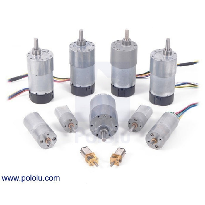 380:1 Micro Metal Gearmotor LP 6V with Extended Motor Shaft