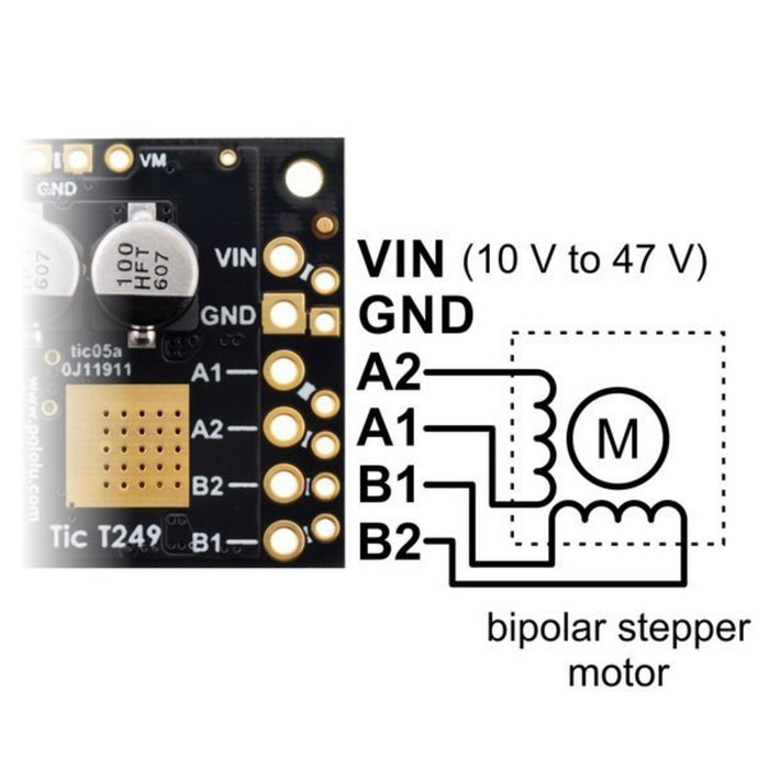 Tic T249 USB Multi-Interface Stepper Motor Controller