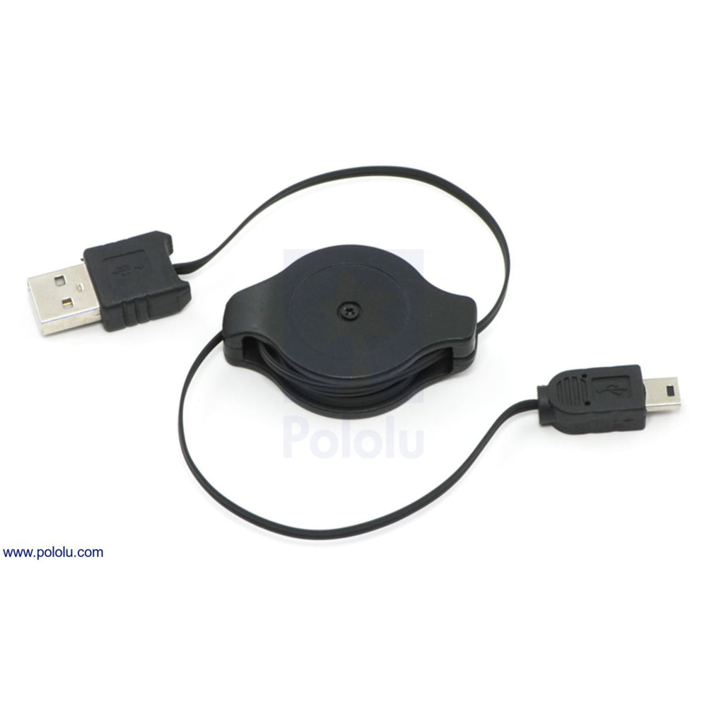 USB Cable A to Mini-B 3 ft. Retractable