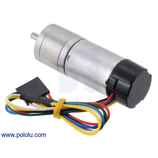 34:1 Metal Gearmotor 25Dx67L mm LP 12V with 48 CPR Encoder