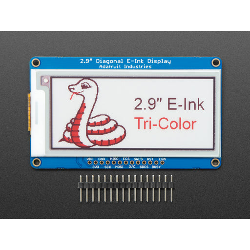 Adafruit 2.9" Red/Black/White eInk Display Breakout - THINK INK