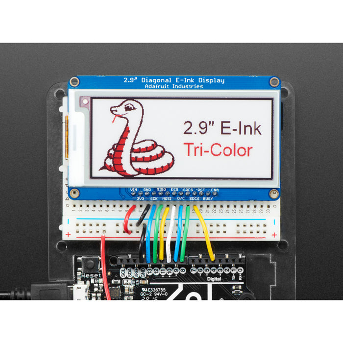 Adafruit 2.9" Red/Black/White eInk Display Breakout - THINK INK