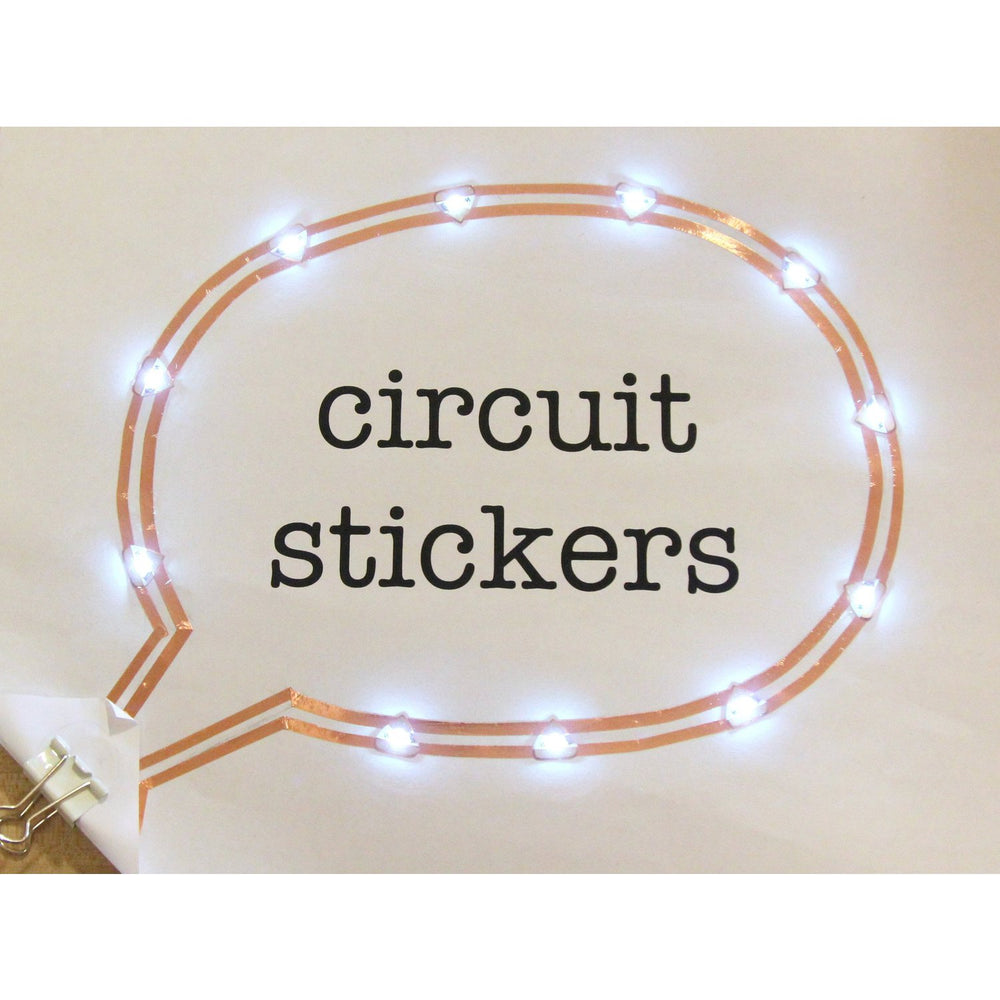 Circuit Stickers LED MegaPack (30 stickers) - Tropical - Pink, Orange & Green