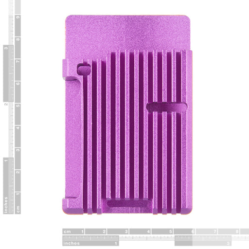 Aluminum Heatsink Case for Raspberry Pi 4 - Purple