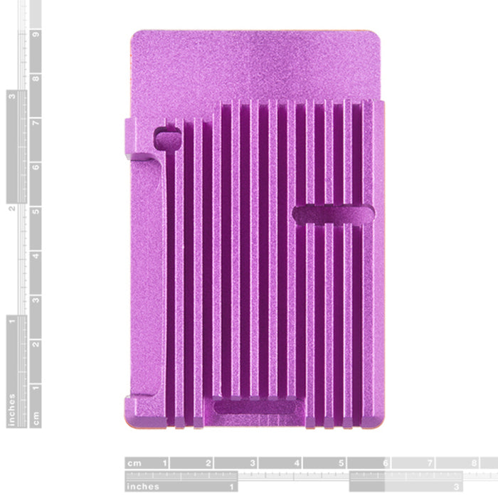 Aluminum Heatsink Case for Raspberry Pi 4 - Purple