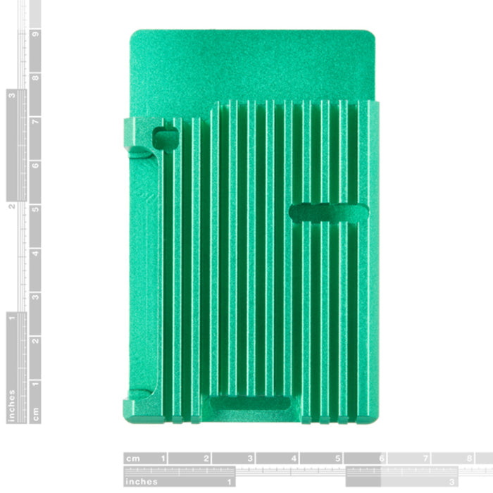 Aluminum Heatsink Case for Raspberry Pi 4 - Green